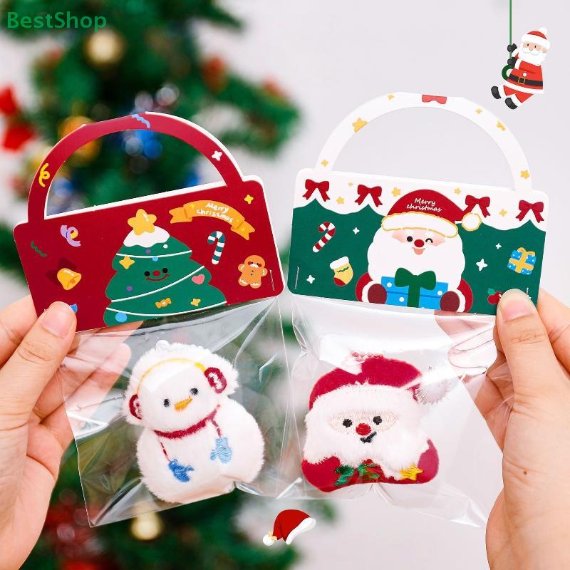 Christmas-themed Plush Keychain Santa Claus Doll Keychain Portable Bag Pendant Backpack Hanging Decor