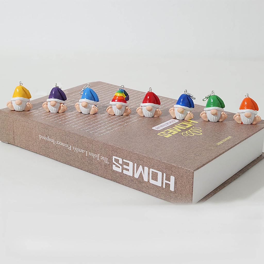 Hanging Gnomes Ornaments, Colorful Gnomes Tree Ornament Decorations