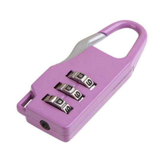 Travel Resettable 3 Dial Digit Combination Lock Padlock for Suitcase Luggage