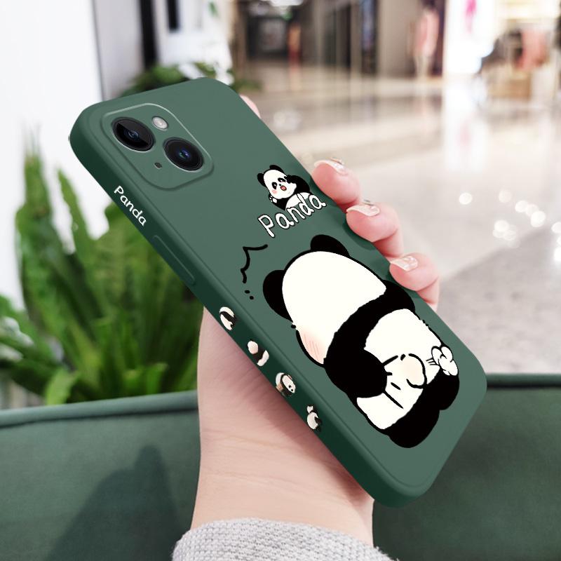Tickle Panda Phone Case For iPhone 16 16e 15 14 13 12 11 XR XS SE2 SE2020 8 7 6 6S Plus Pro Max Mini Silicone Cover