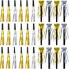 30 Pcs Gold And Silver Party Blowers Plastic Party Horns Funny Party Whistles  For Nye Party