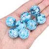1pc Blue Sky White Cloud Series Pendant Sky Round Beads Moon Beads Charm Transparent Resin Pendant DIY Handmade Jewelry Necklace Accessories
