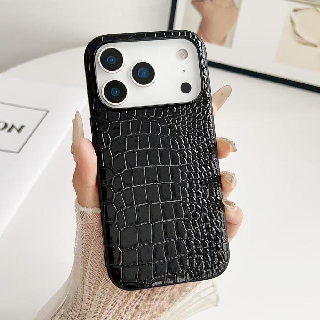 Leopard & Snake Print Faux Leather Drop-Proof Phone Case for Apple 15 Pro Max - Stylish and Durable for Girls
