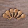 5Pcs Mini Wooden Spoons Small Kitchen Spice Condiment Spoon Sugar Tea Coffee Scoop Short Handle Wood Kids Spoon Kitchen Gadgets