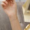 Sterling Crystal Cross Bracelet Women Lightweight Layering Delicate Luxury Fashion Jewelry