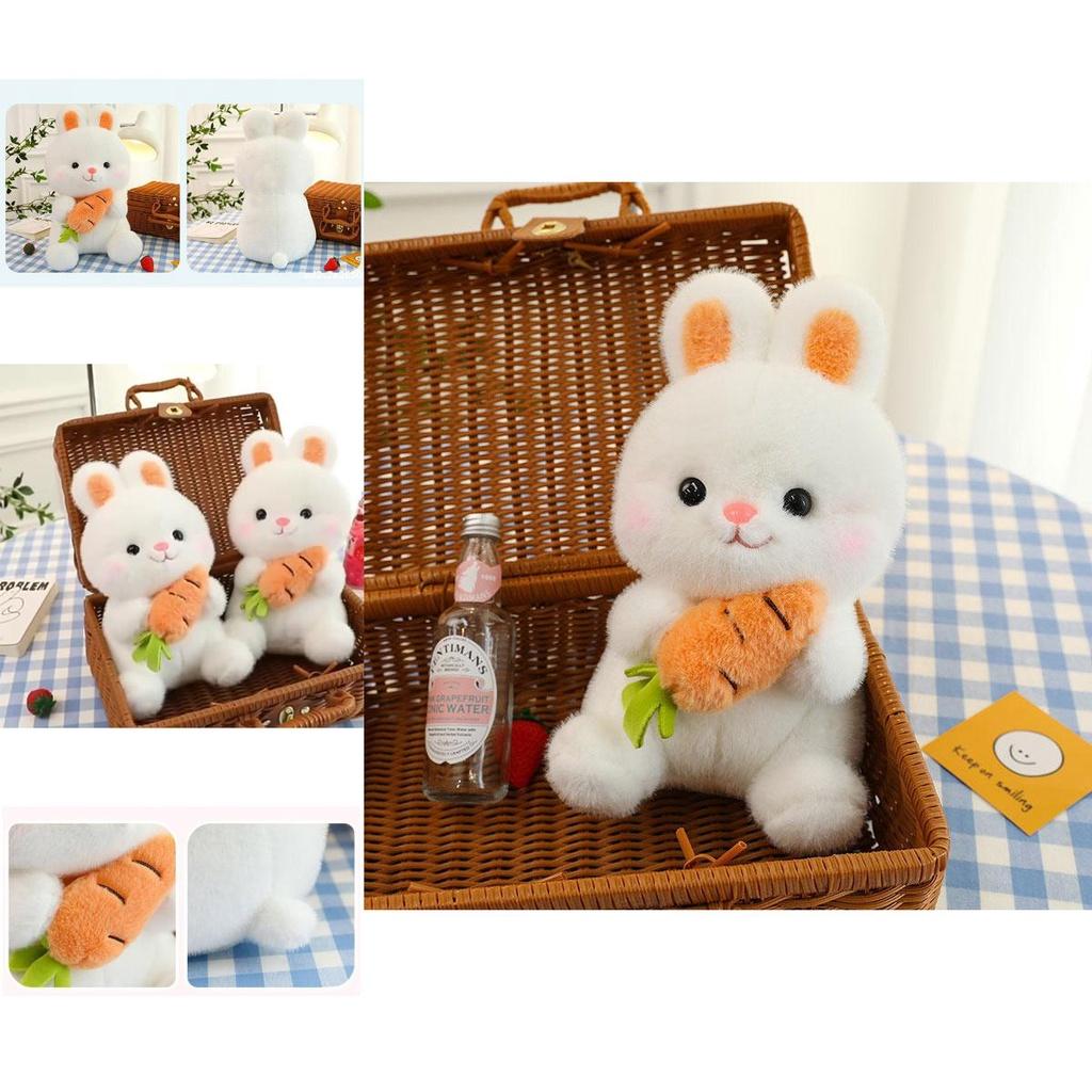 Rabbit Plush Toy Stuffed Animal Doll White Bunny Children's Birthday Gift Wholesale