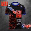 Fabio Quartararo 20 T-shirt Fan El Diablo Rider Moto Graphique Tee Impression 3D Unisexe Décontracté Été Manches Courtes