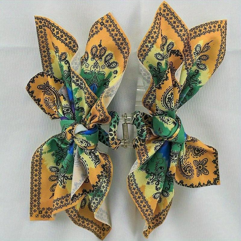 Vintage Hair Claw Clips 1pc/ 8pcs Vintage Bow Hair Claw Clip Nonslip Hair Jaw Clip Strong Hold Hair Claw Clips Boho Styling Hair Accessories for Women
