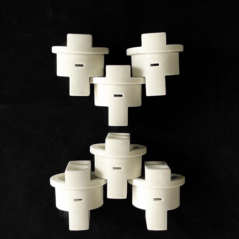 Alumina Ceramic Lamp Holder with Two-Hole Base, High-Temperature Insulating Accessories