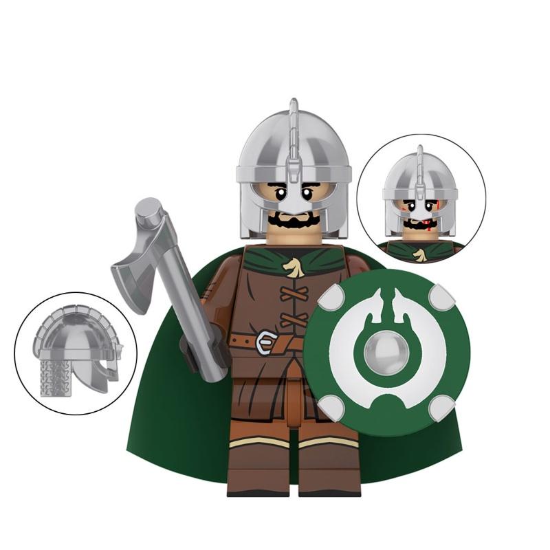 Kt1046 Blocs de construction Jouet Garde Chevalier Lo-han Ancien Matériau Plastique