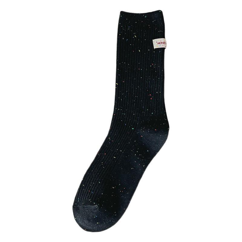 Socken Re Baumwolle Stapelsocken Trend Saison Ideen Garn Ferse Stoffetikett Buchstabe Baumwolle Mittellange Socken