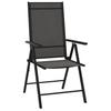 Folding Garden Chairs 6 Pcs Textilene Black