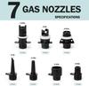 Stand  up air pump adapter hose set  including 7 air valve nozzles