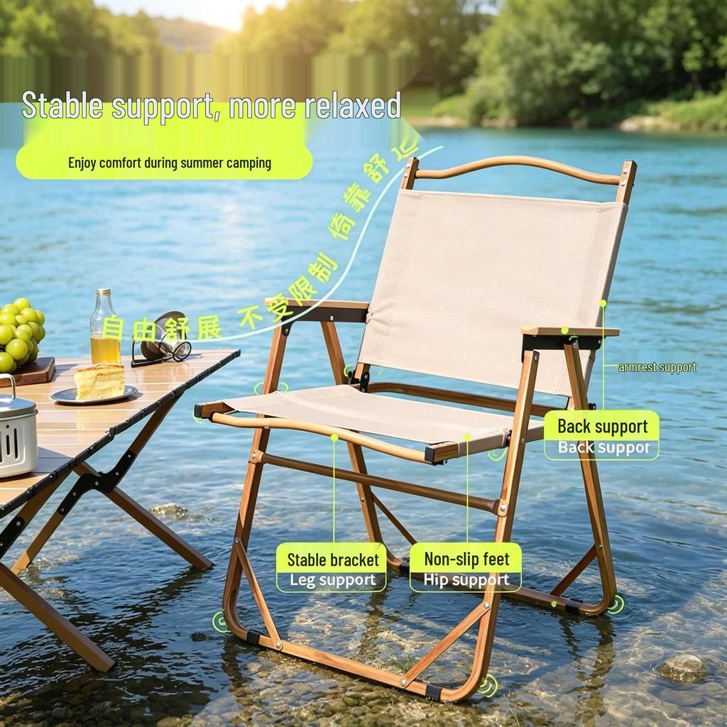 Kermit Kids Mini Ultra-light Outdoor Folding Chair for Camping and Picnics