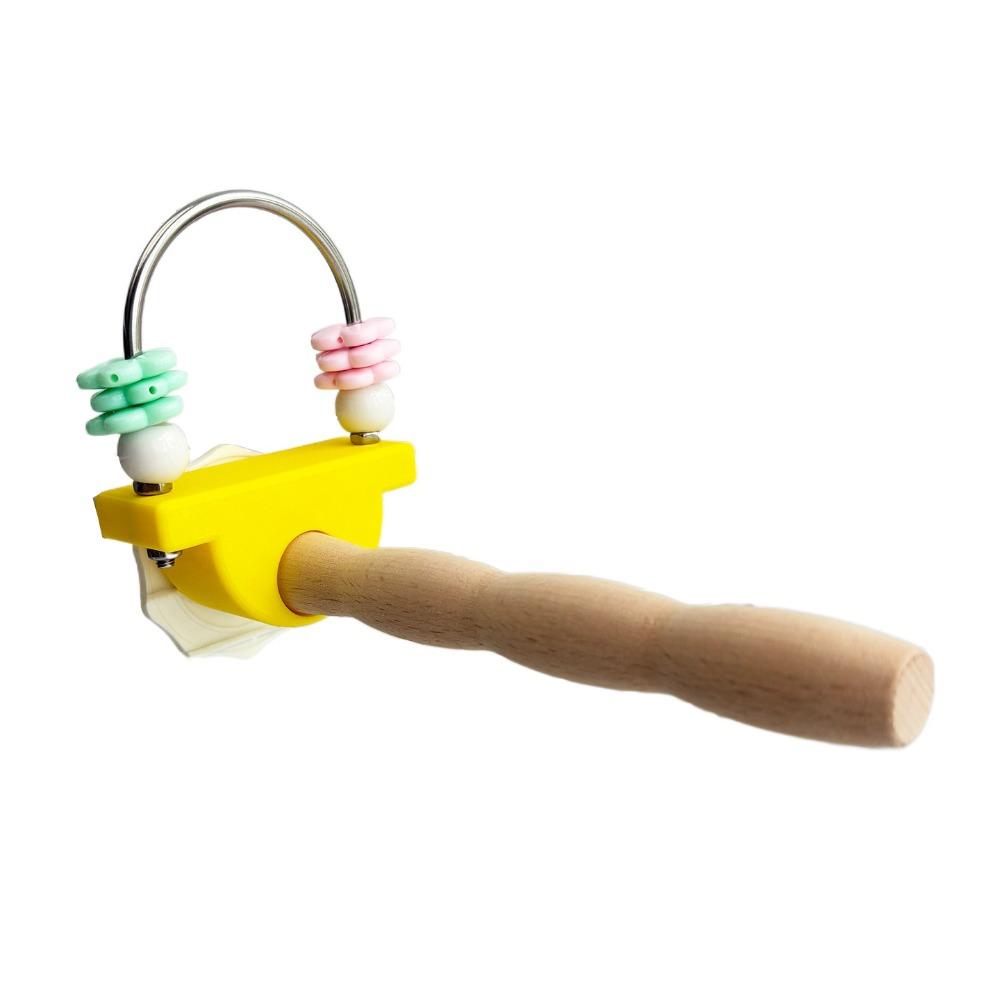 Flower Chew Toy Fun Bird Perch Stand Non-slip Wear-resistant Paw Grinding Sticks Beak Nail Grinder Easy Installation