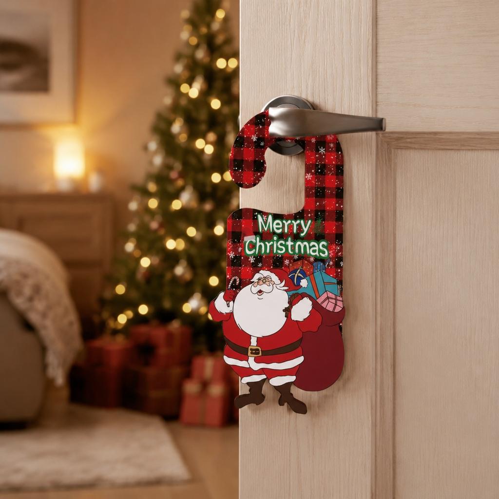 Christmas Doorknob Hanger for Party Decoration - Festive Door Hanger Ornament