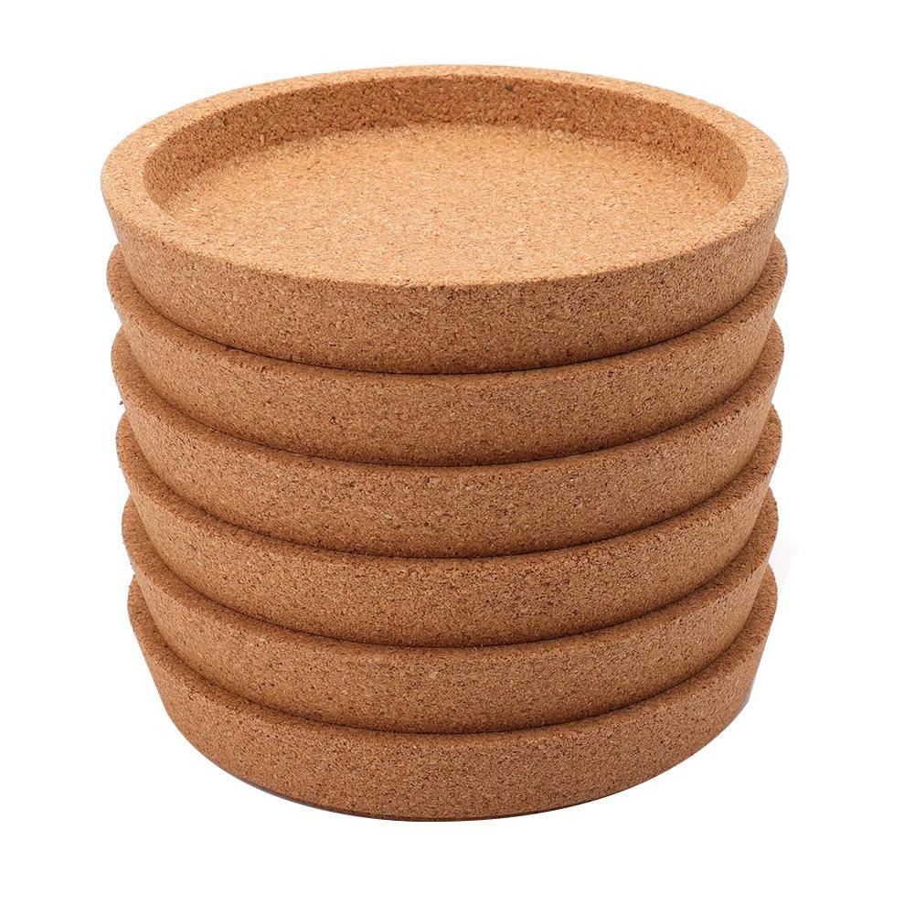 T02C!Cork Coasters, 4 Inch Absorbent Heat Resistant Round Cork Coasters For Most Kind Of Mugs In Office Or Home