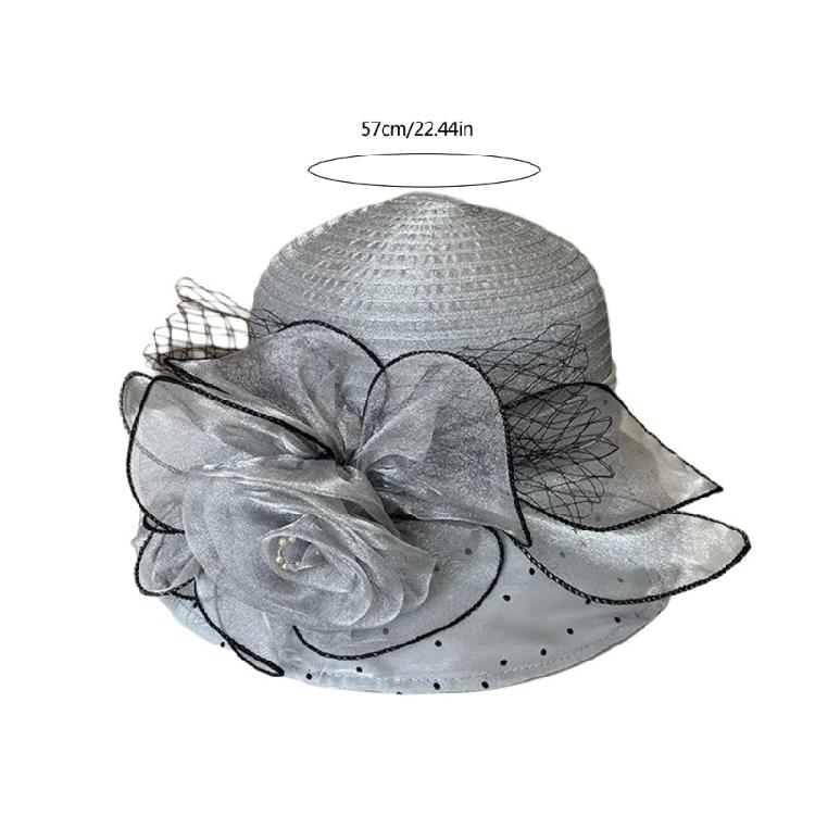 Girls Church Hat for Wedding Sun Hat Summer Hat Outdoor Beach Summer
