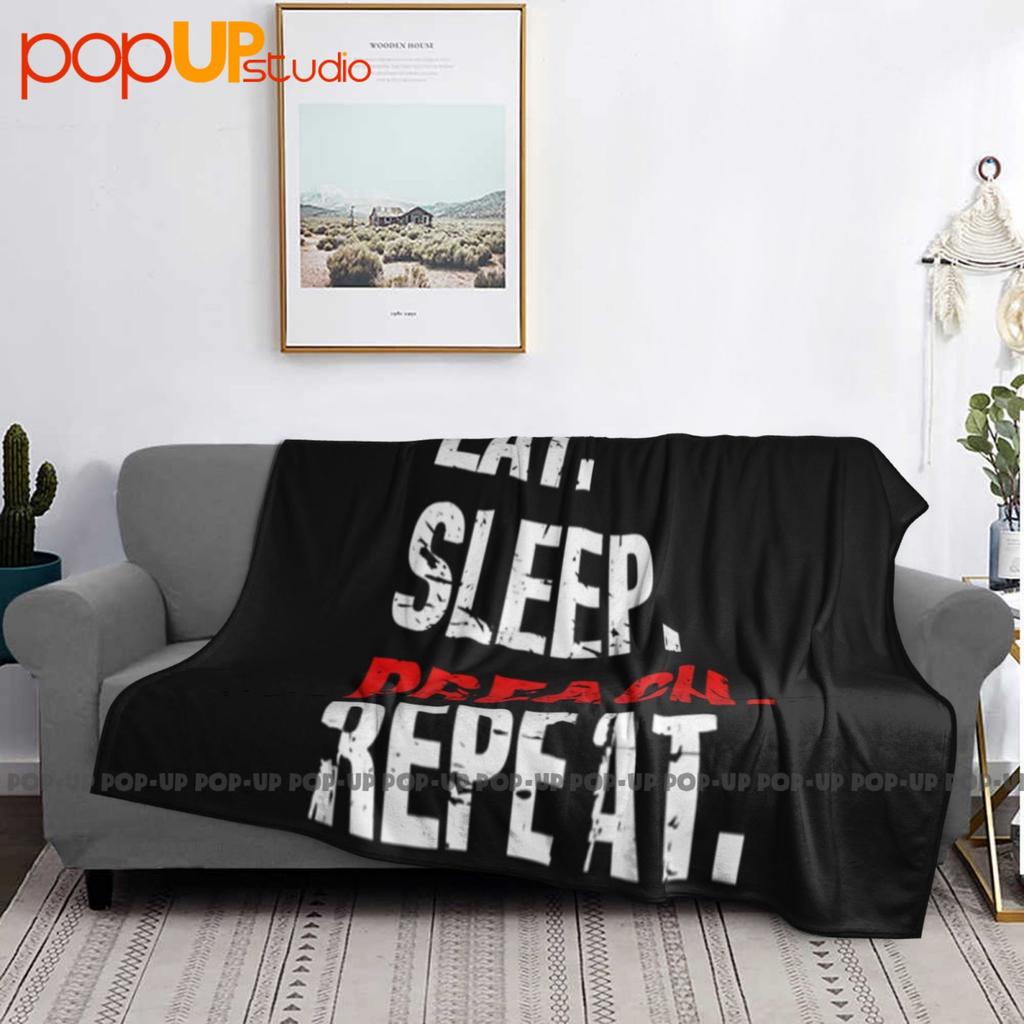 Eat Sleep Preach And Repeat Religious Church Pastor Ultra-Soft Blanket Quilt Winter Sofa Cover Bed Covers