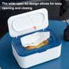 Bathroom Wet Wipes Box Tissue Dispenser Large Capacity Wide Opening Refillable Wet Toilet Paper Box Organizer