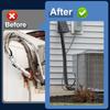 3 Layer Oxford Cloth HVAC Copper Pipe Insulation Cover Zipper Flexible Waterproof Sun-proof AC Hose Insulation Sleeve