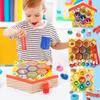 Montessori Bee Trap Game Clip Beads Children Logic Concentration Fine Motor Training Game Teaching Aids Educational Toy for Kids