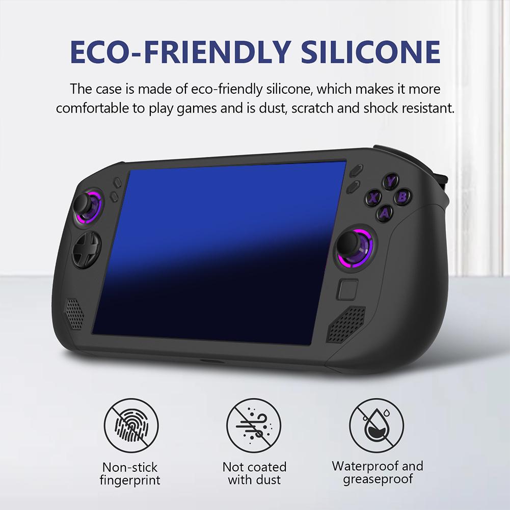 For Legion Go S Soft Silicone Anti-Slip Shockproof Case Handheld Drop-proof Sweat-proof Game Console Protective Cover