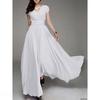 Women Ladies Clothing Short-Sleeve Sexy Club Boho Beach Dress Lady Summer Deep V Neck Party Long Maxi Dress Women