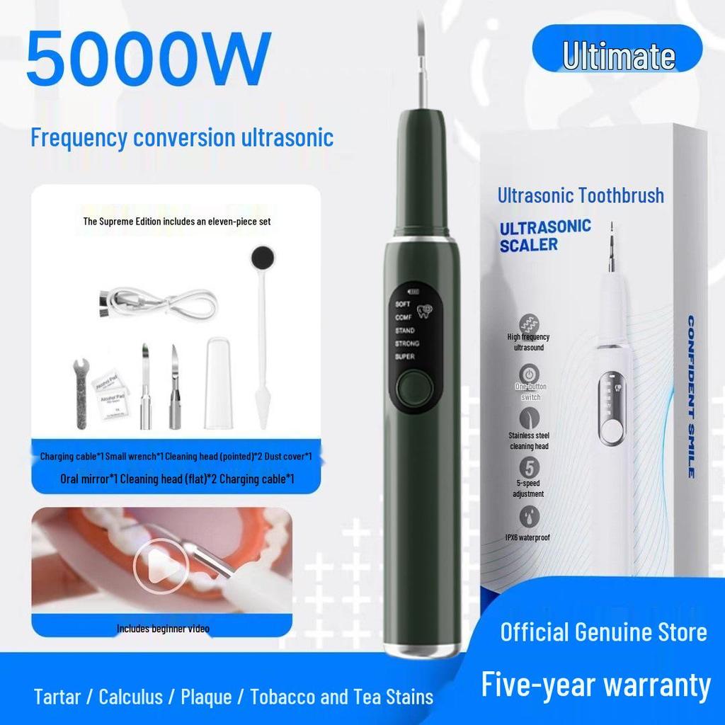 Ultrasonic 6-in-1 Electric Tooth Cleaner & Water Flosser