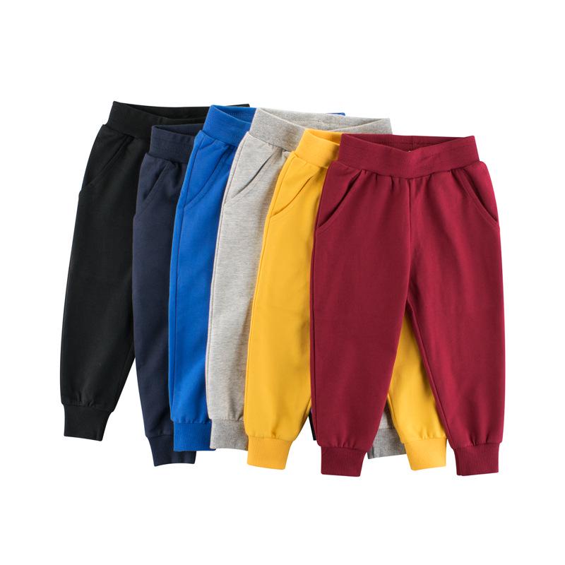 

27kids Autumn Solid Color Boys Casual Sports Trousers 140 cm