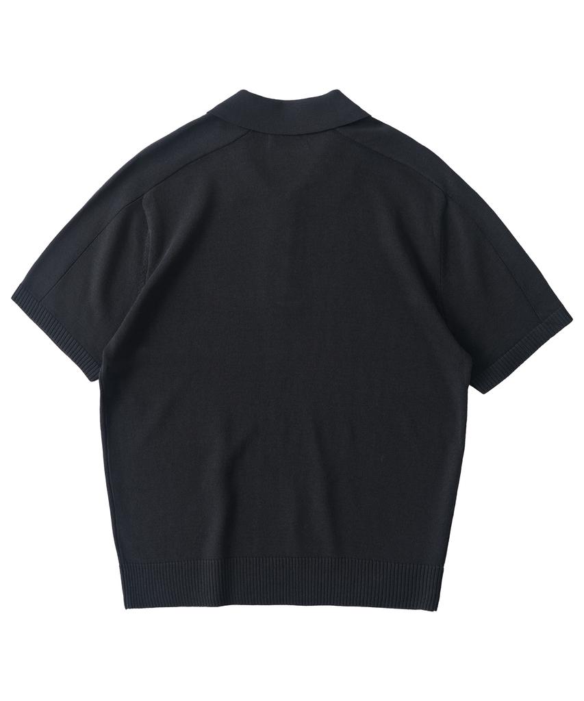 ANALOG MOOD Sepia Drop Short Sleeve Knit (Charcoal)