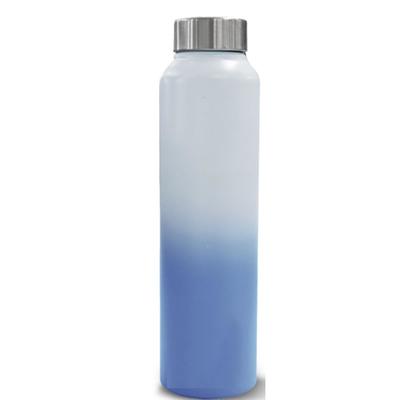 Wasserflasche (1 Liter, Premium-Edelstahl, Ozeanblau & Perle) Flasche für Kühlschrank, Schule, Outdoor, Fitnessstudio, Zuhause und Büro