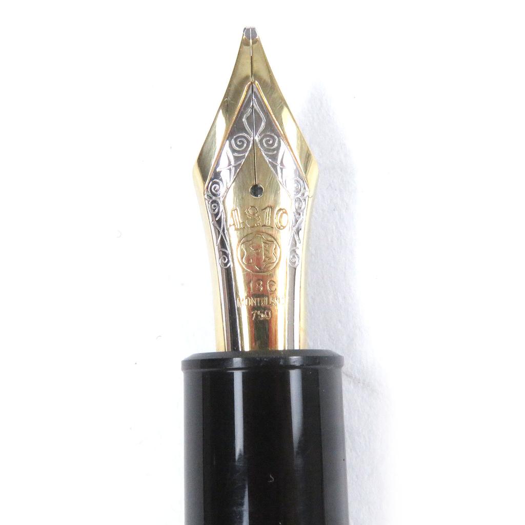Very Good MONTBLANC fountain pen Meisterstck 149 Cap type Black gold 18K mens Used