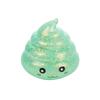 1/4Pcs Clear Cartoon Shit Toy with Glitter Stress Relief Slow Rising Simulated Shit Sensory Toy Soft Stress Ball Squeeze Fidget Toy Gag Gift
