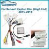 Car Audio DVD Android 16PIN Power Cable Adapter With Canbus Box For Renault Captur High End 2015-2019 Power Wiring Harness