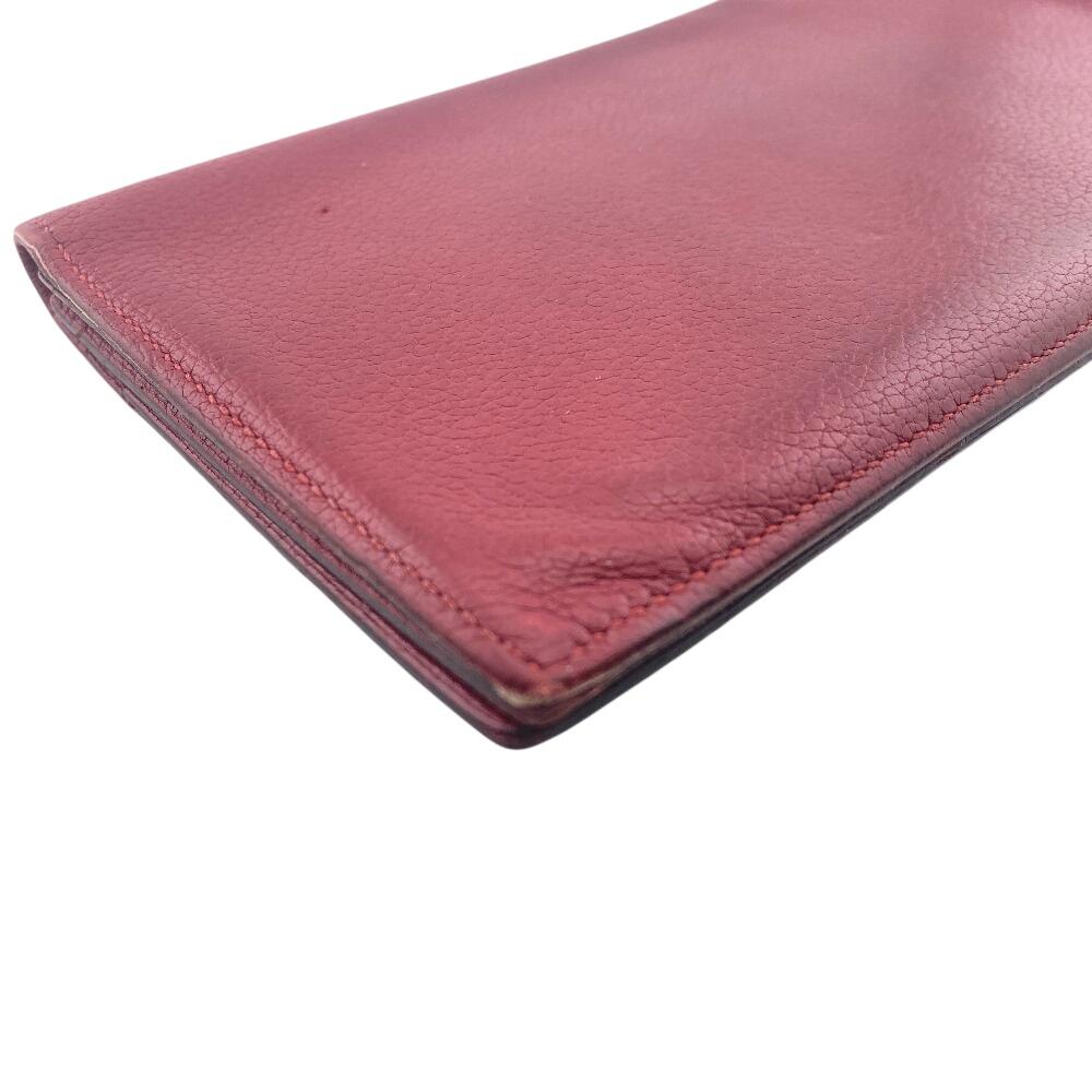 Hermes Bifold Wallet Long Wallet 2016 Evercolor MC2 Fleming Purse Rouge Grena Evercolor Used
