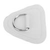 D Ring Patch Triangle UV Proof PVC Patch D Ring Rope Buckle for Inflatable Boat Kayak Dinghy Grey