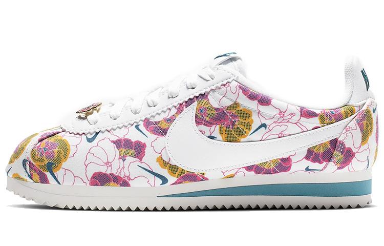 Damen Sneaker Nike Cortez LX Floral Pack Weiß (Damen) Weiß/Hyper Pink/Grüner Abgrund/Weiß 37.5 gray
