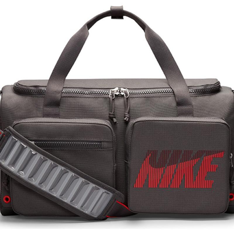 Nike Látková cestovní taška, taška do posilovny, přenosná crossbody taška, taška přes rameno, běžná, unisex, šedá, ležérní, DB1147-254