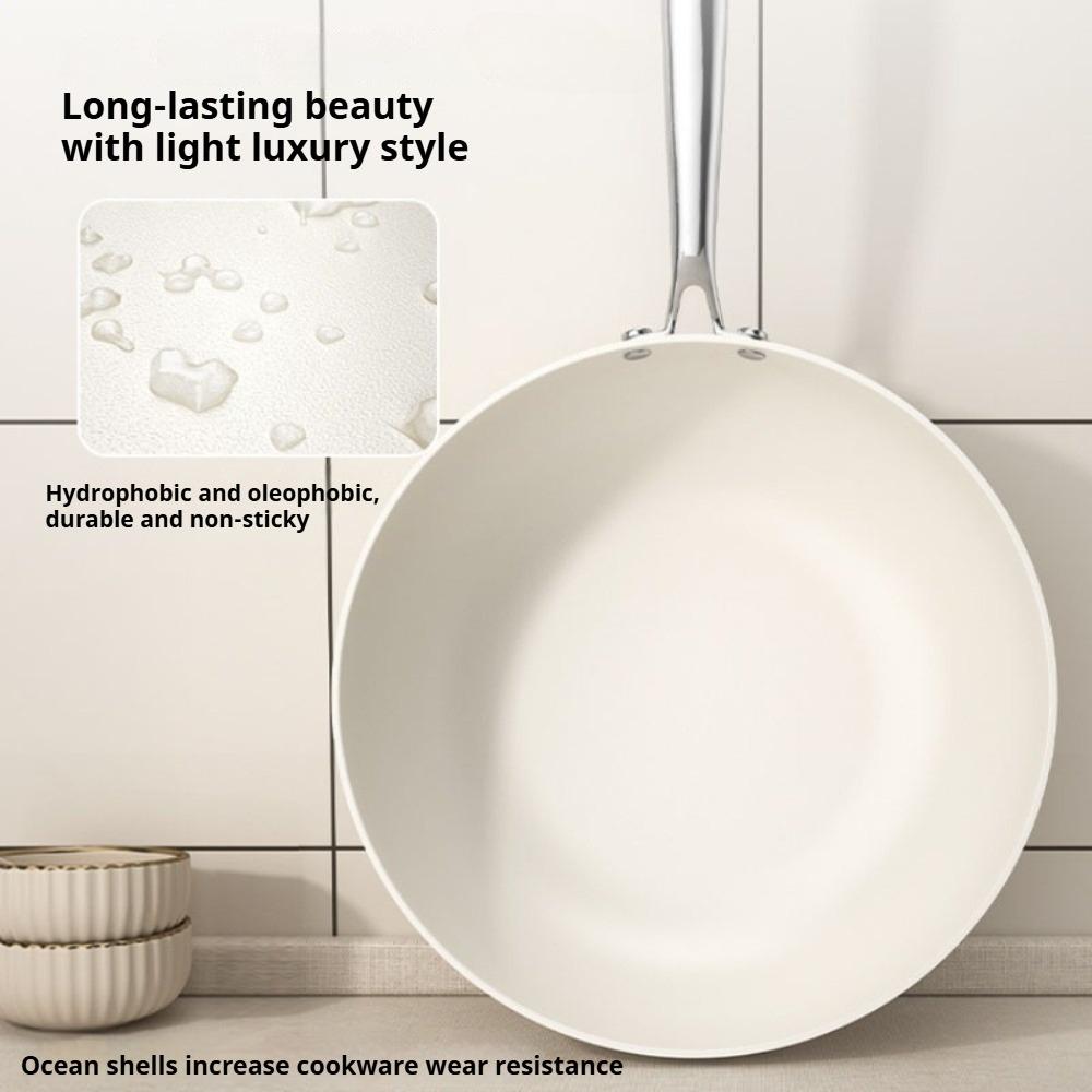 KOSUN Ceramic Nonstick Frying Pan Household Flat Frying Pan Gas Stove Gas Induction Cooker Special Frying Pan Kitchen Utensils