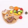 Wood Christmas Serving Plate Multipurpose Snacks Dessert Dish for Holiday Dining Festival Home Decoration Platter
