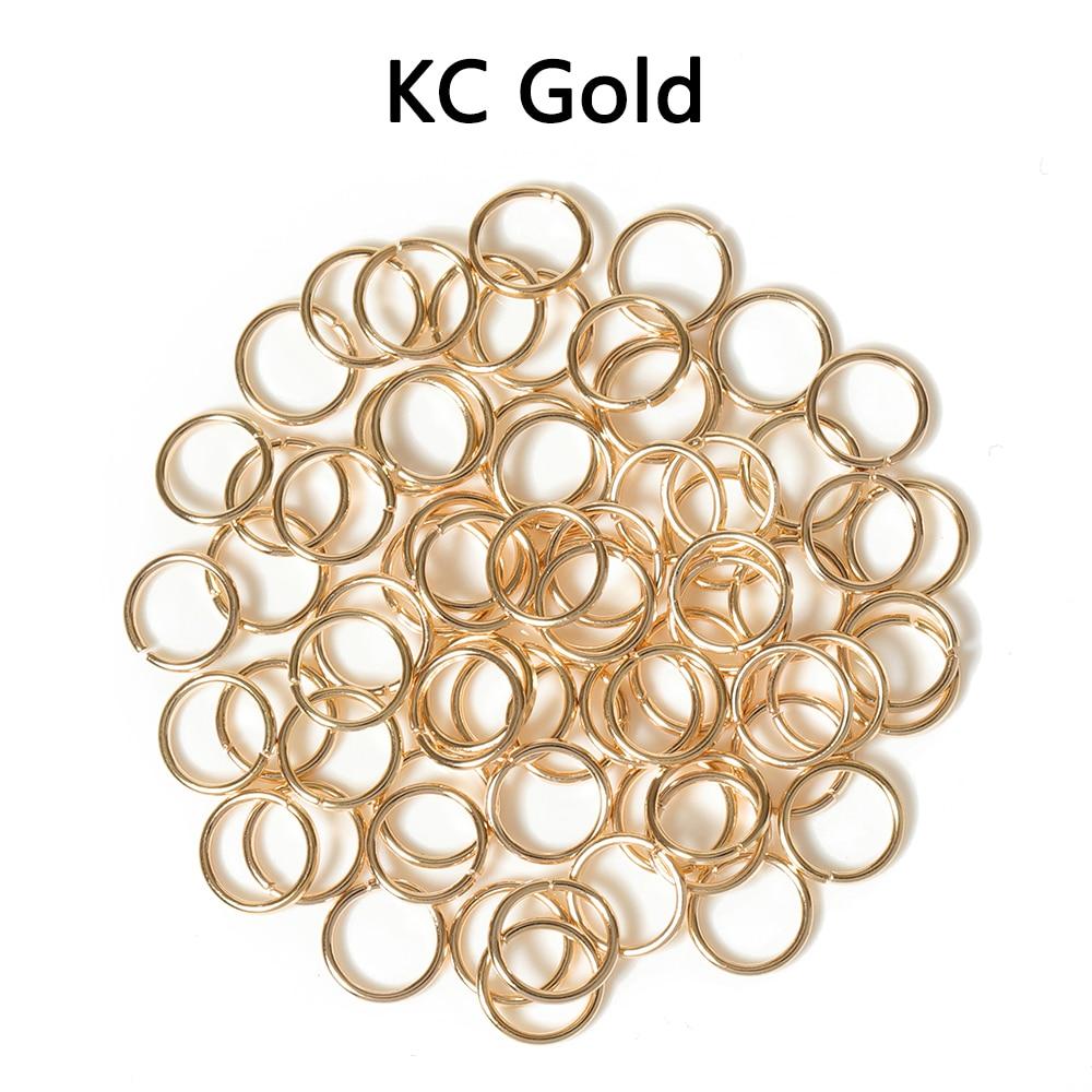 200pcs Open Circle Jump Rings Split Rings Pendant Connectors for Necklace Bracelet Jewelry Making DIY Accessories Wholesale