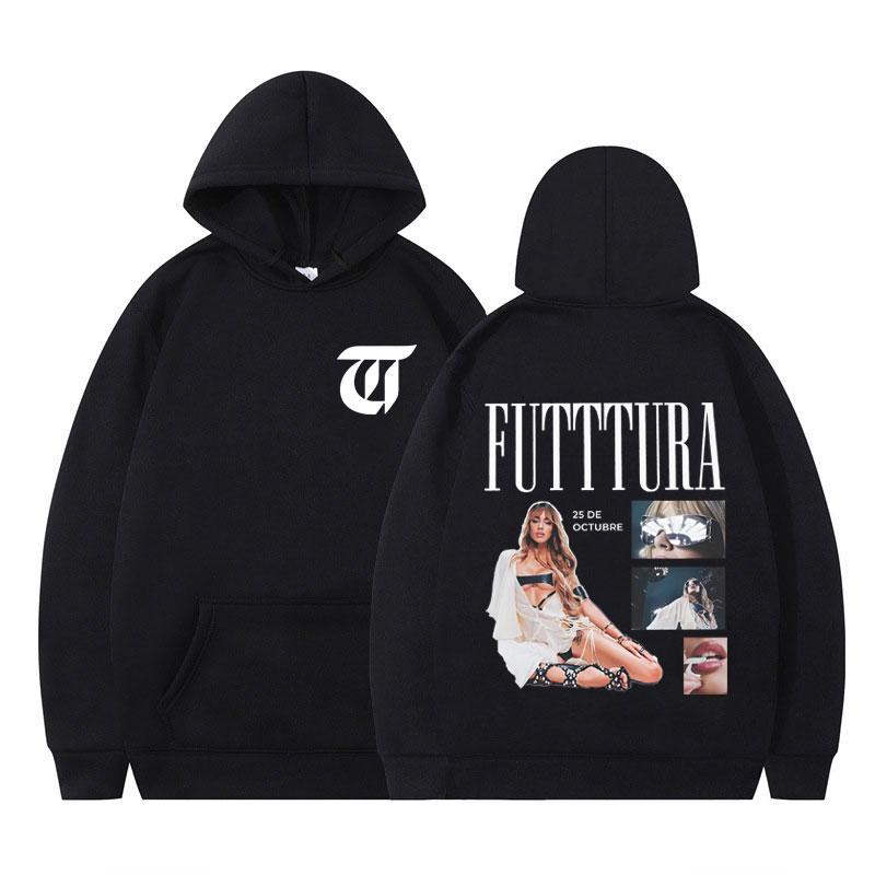 Singer Futtura Album Vintage Hoodie Men Women Fashion Pullover Casual Oversized Y2k Clothes Sweatshirts