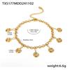 Qiong Yao Stainless Steel Jewelry Set: Mosquito Coil Holder, Tassel Earrings, Necklace, Anklet - New Ins Style for Women