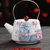 Chinese Teaware 3 Pieces Set, Making Tea Teapot and Cups, Ceramic Drinkware Teacups, Household Small Ceramic Cute Pot, Porcelain