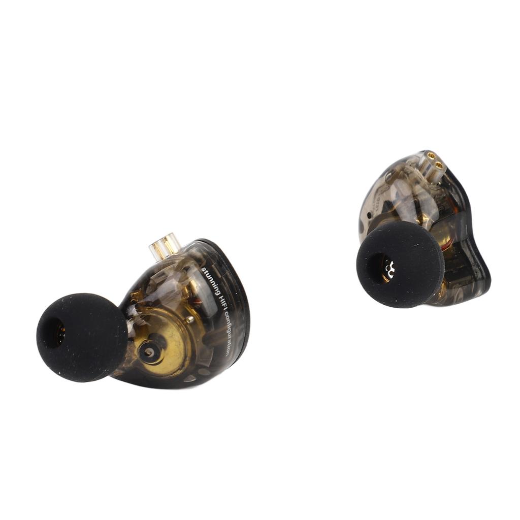 Wired In Ear Headphones Single Side 1DD+4BA Hybrid Driver 3.5mm Metal HiFi Earphone