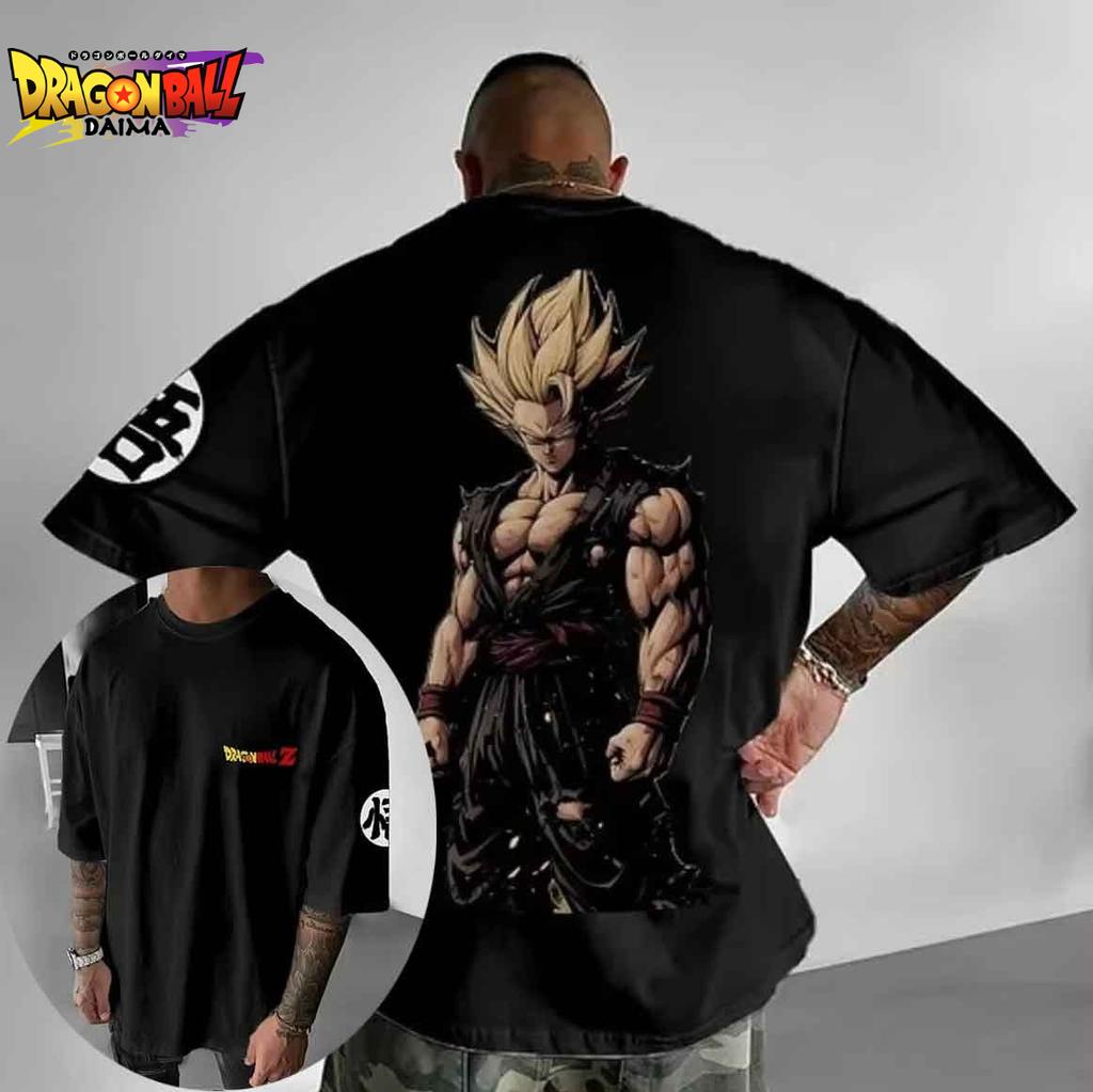Dragon Ball Print Graphic T Shirts Man Summer Y2k Clothes Cotton Casual Oversized Short Sleeve Tee Streetwear Tops Anime Cosplay