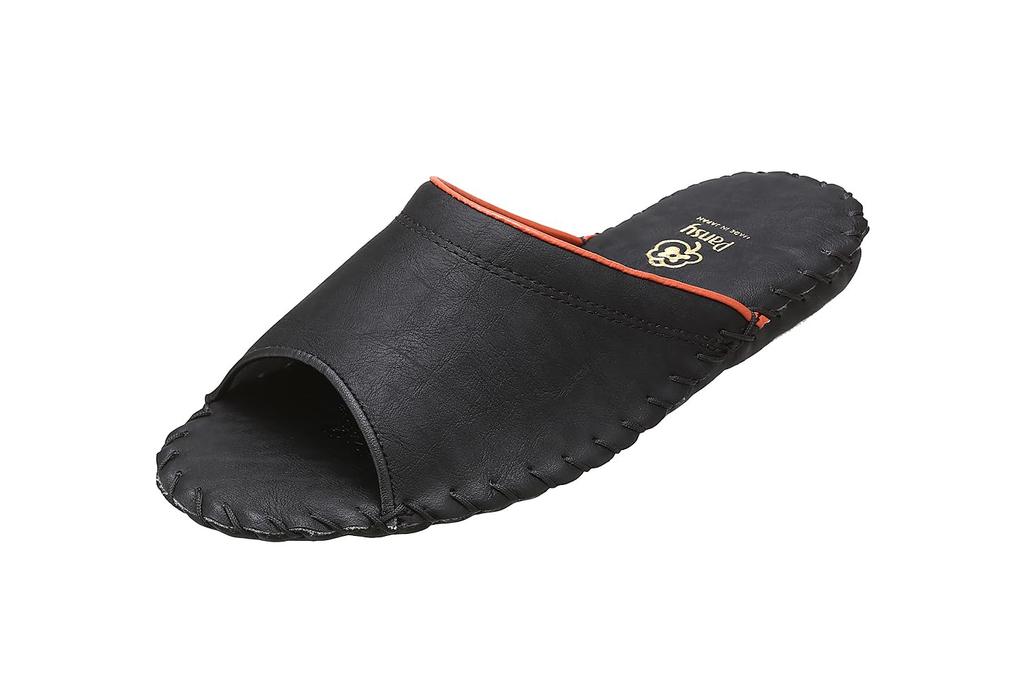 Pansy 9505J Room Made in Size Black Women's Slippers, Japan, Renewed, Hand-Knit, M,