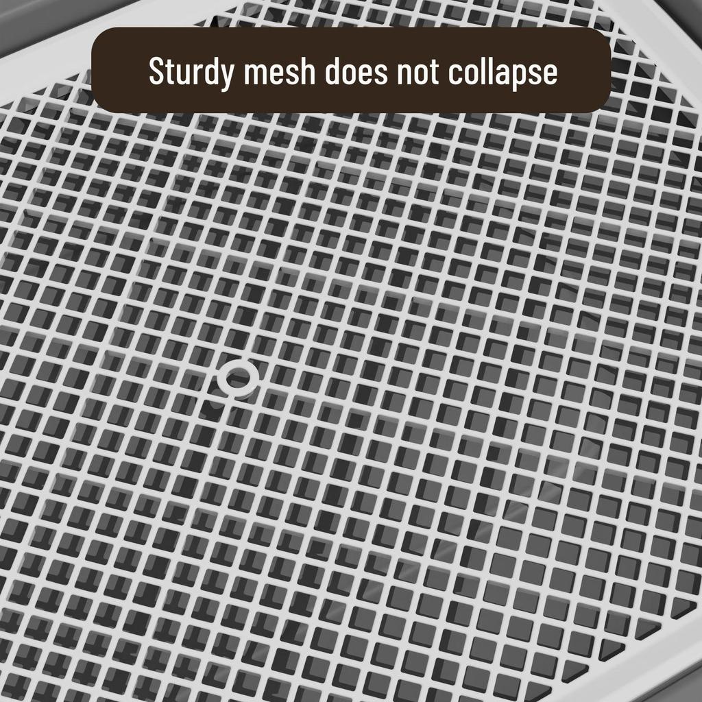 Extra Large Anti-Splash Dog Toilet with Post: Flushable Flat-Type Potty Tray for Home Use