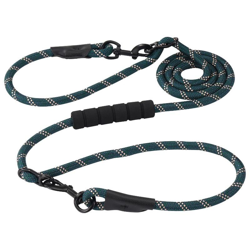 Dog Leashes, 1-pull 2-P Leashes, Double-pull Dog Walking Leashes, Pet Leashes, Small, Medium and Large Pet Gardening